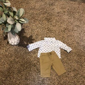 NB whale print shirt and pant set. Wonder Nation